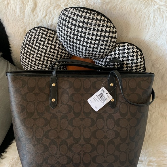 Coach City Zip Tote In SignatureCanvas F58292 Brand New - Picture 3 of 7